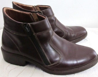 zipped ankle boots on Etsy, a global handmade and vintage marketplace.