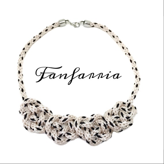 Knot Necklace Rope Necklace Nautical Necklace by Fanfarria on Etsy