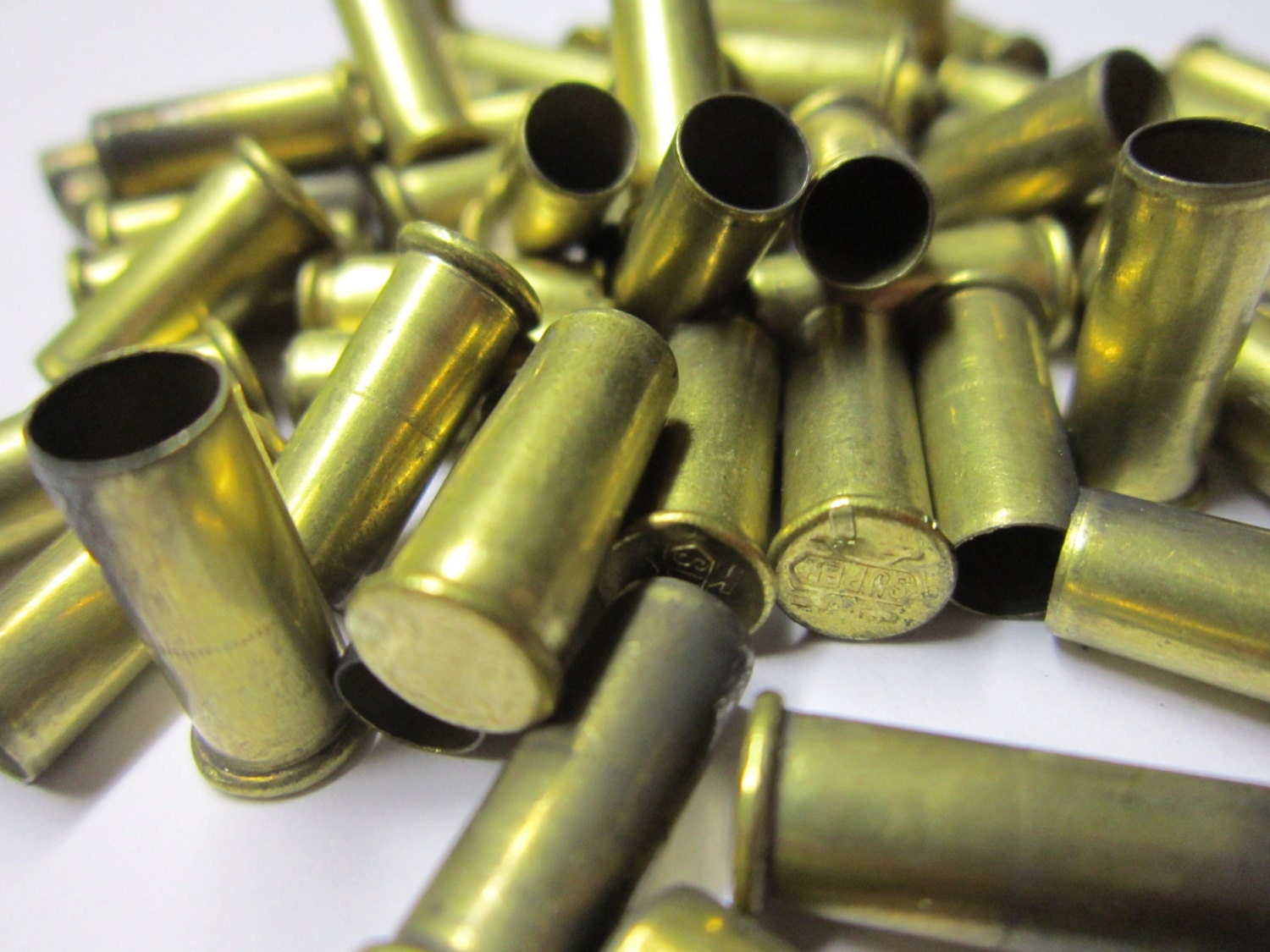50 x Empty Bullet Cases Casings Brass by Beautifuljewelleryco