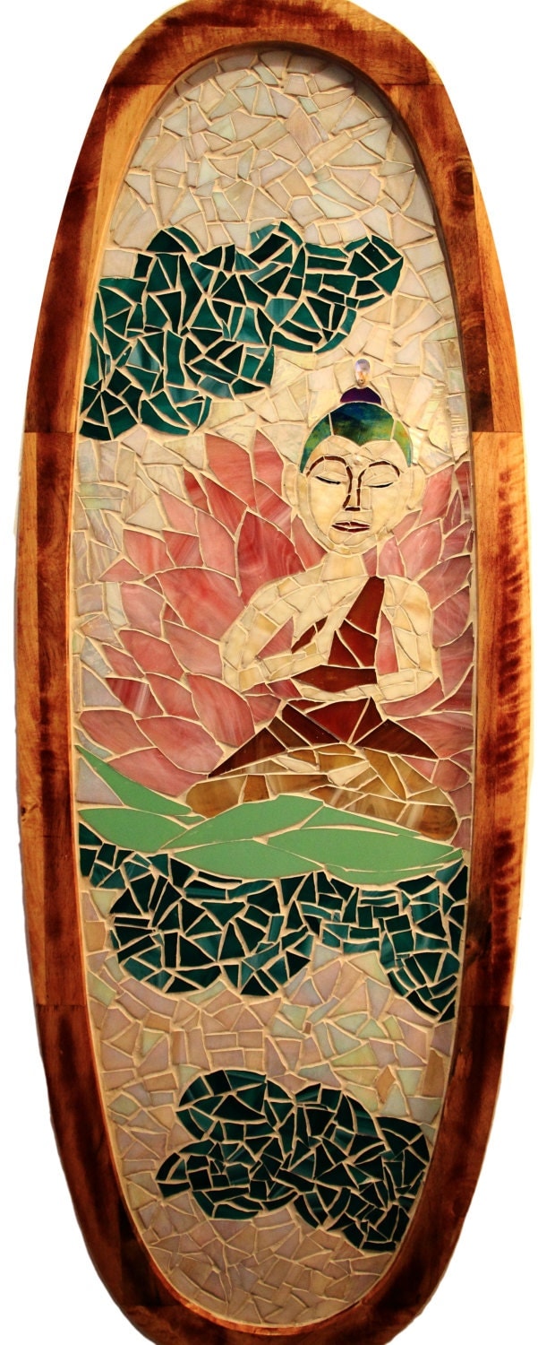 Buddha mosaic wall art