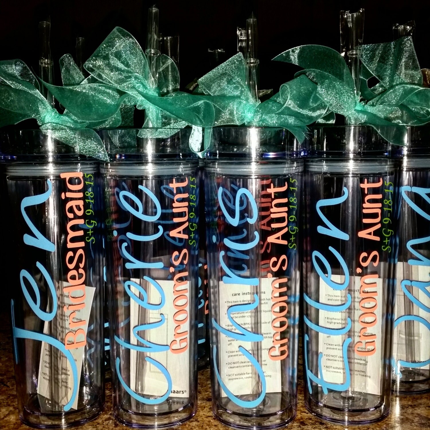 Personalized Tumbler Bridesmaid Gift GiftBride Gift