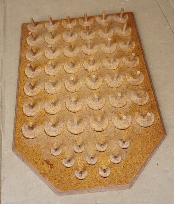 vintage wooden thimble display holder rack by collectorsmecca