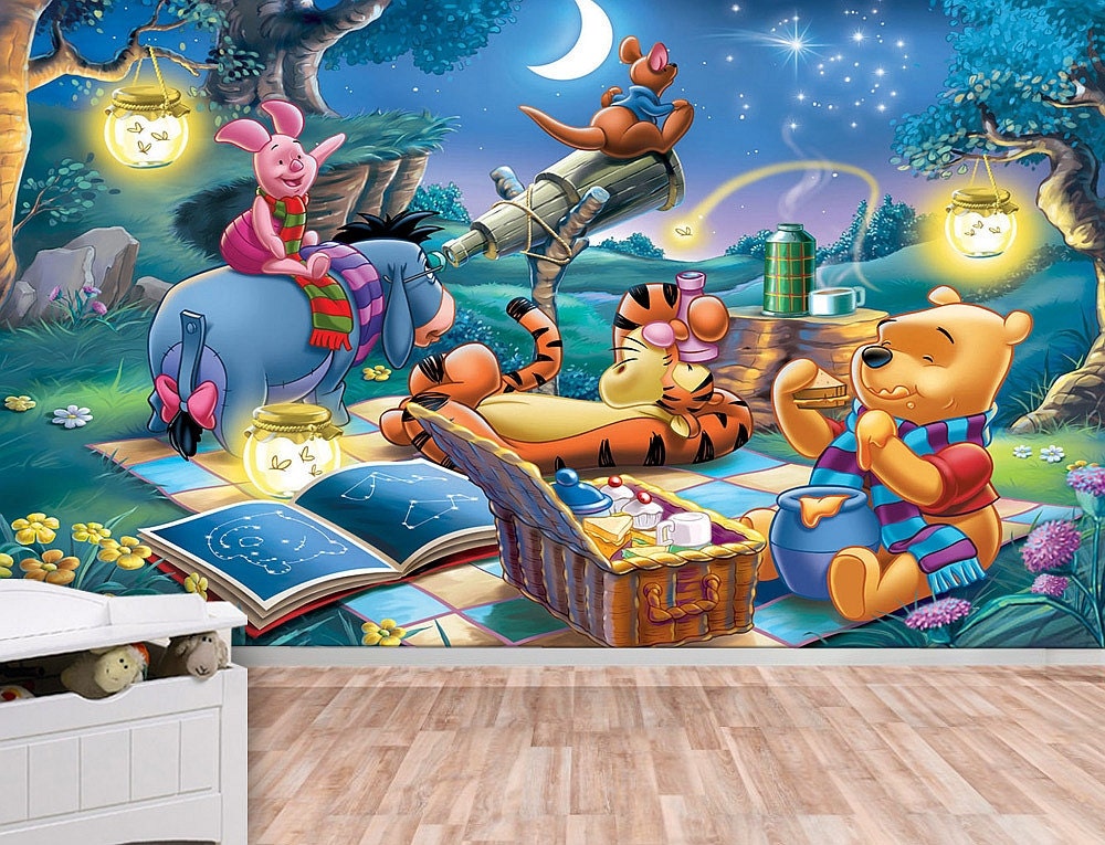 Winnie the Pooh Stars Wall Mural Wallpaper Wall décor