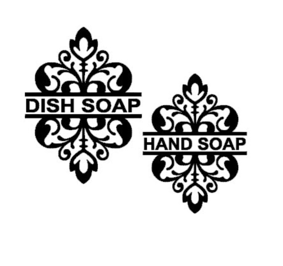 Dish Soap Hand Soap Decal Only by VinylMama2015 on Etsy