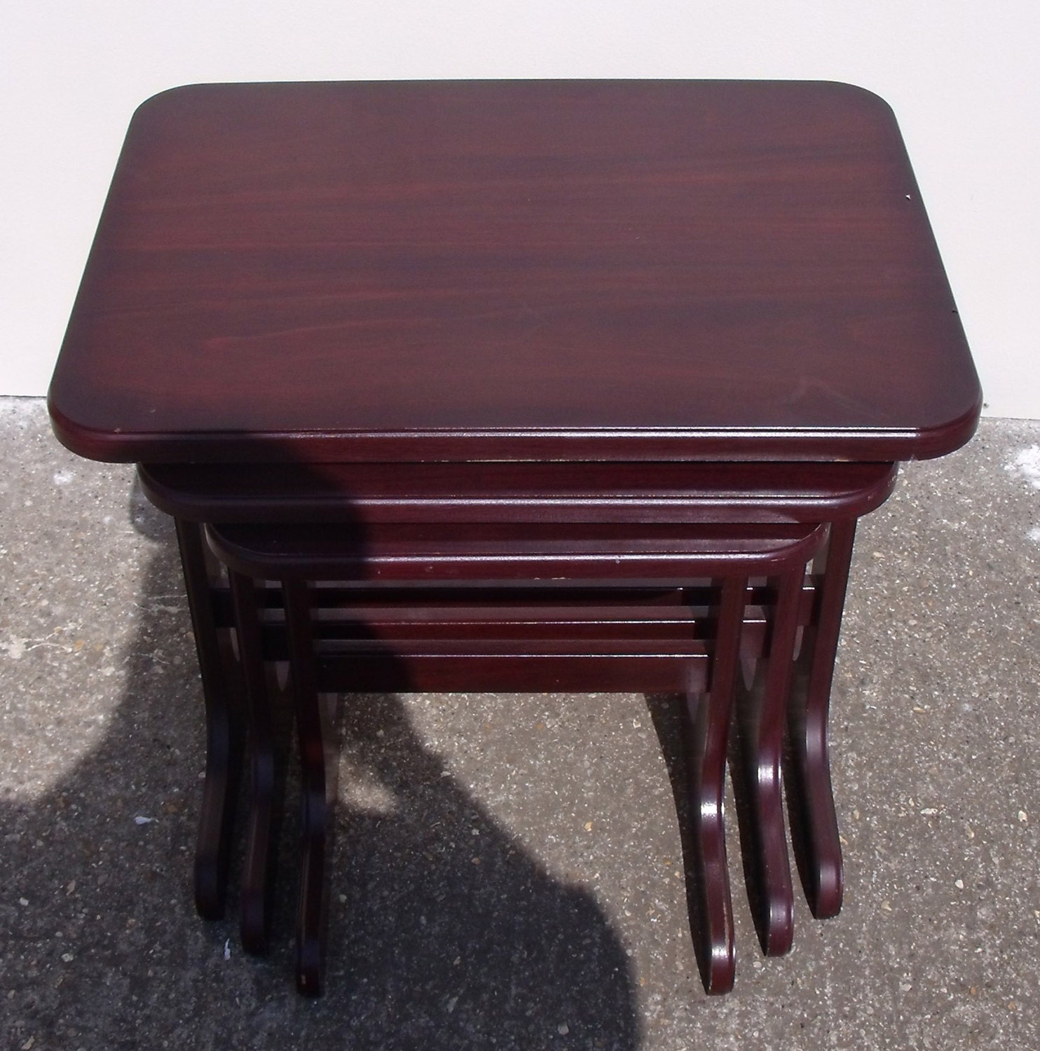 Mahogany Nest of 3 Tables Haute Juice