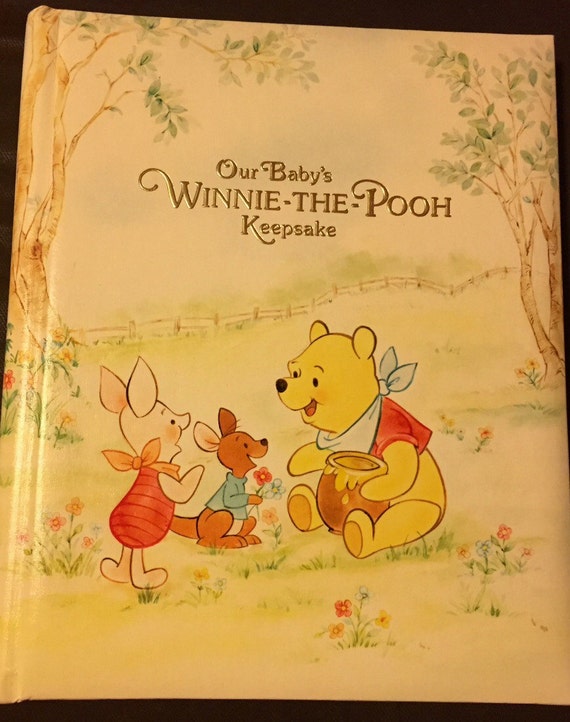 Vintage 1980 Winnie the Pooh Baby Book Unused by GatheredSpills