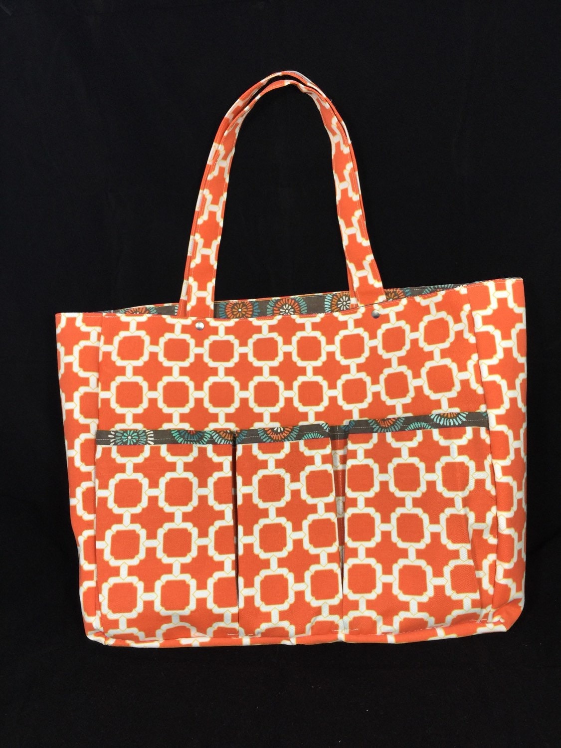 Large Tote with Pockets Beach Tote School Tote Diaper Bag