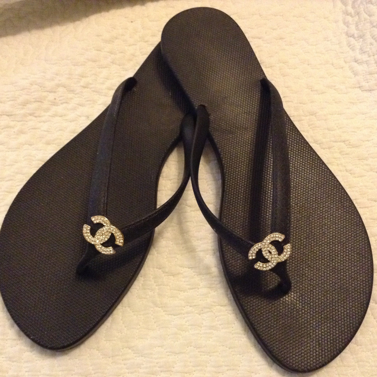 Handmade designer flipflop by Hauteandstyle on Etsy