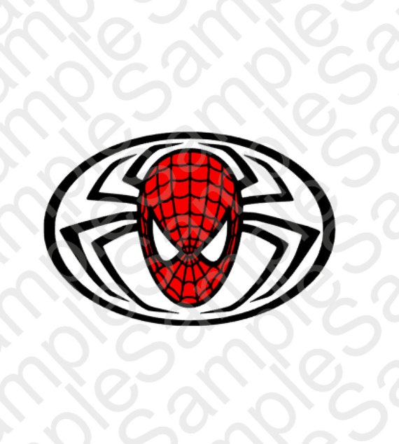 Spiderman Head Inspired SVG and DXF Cut Files by BrocksPlayhouse