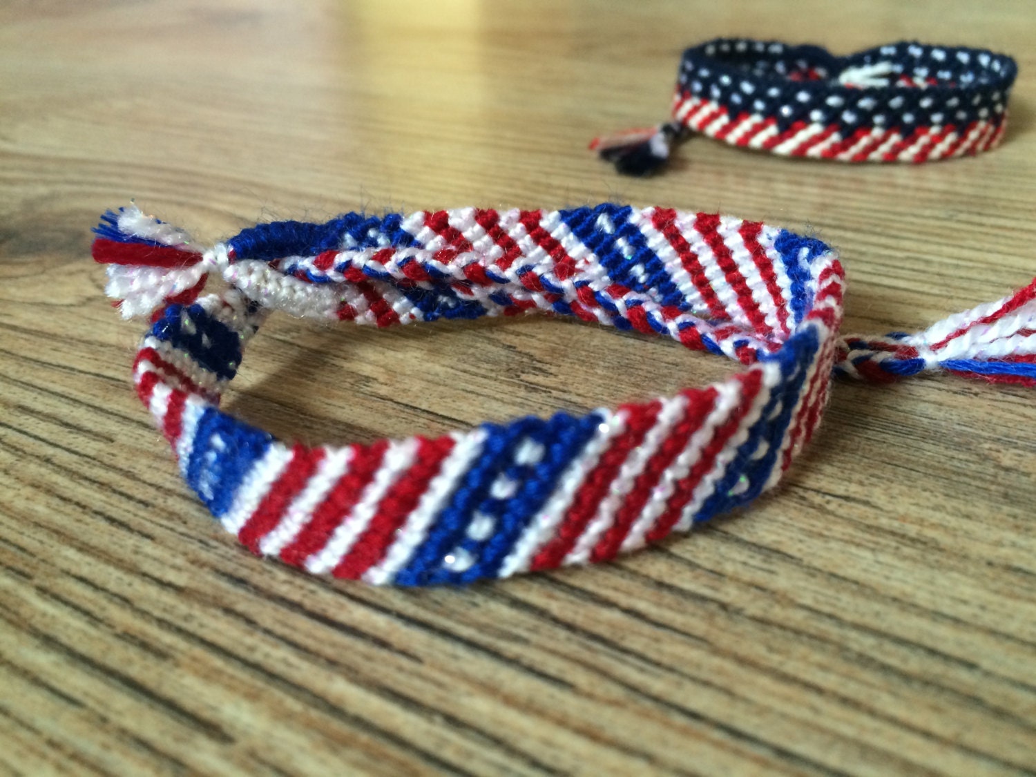 Friendship Bracelet 4th Of July Usa By Poplarfriendbracelet 7096