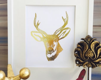 animal deer decor, deer head wall decor, Office wall Art, Deer Print, deer trend, antler decor, deer antlers poster