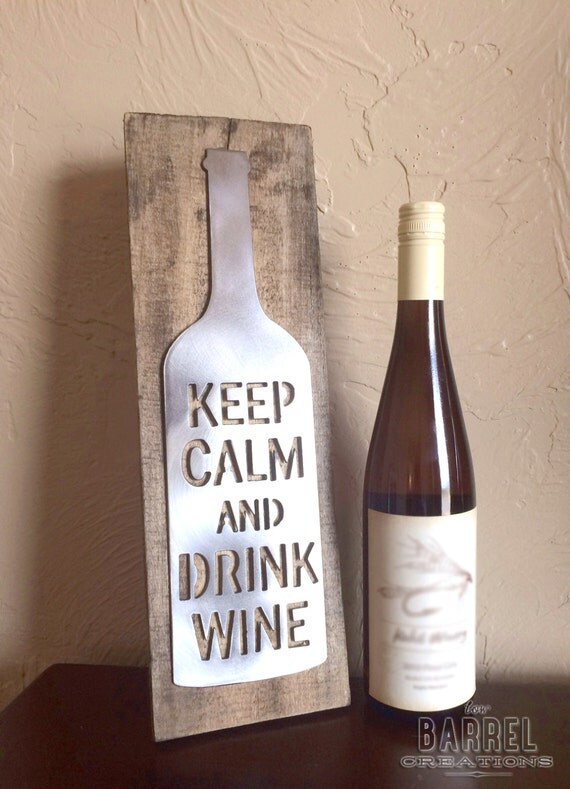 Keep Calm Drink Wine Wall Art