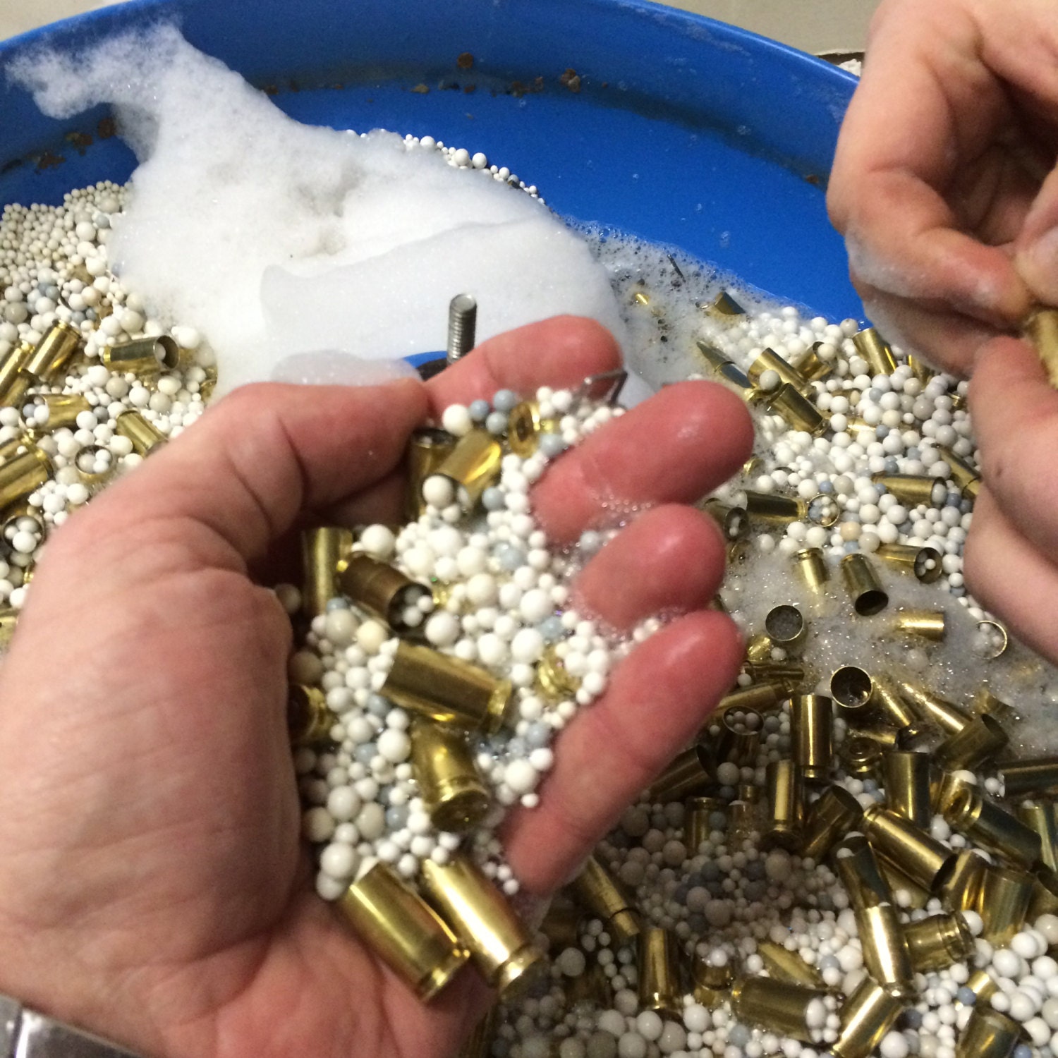 5 lbs Ceramic Media Polishing Spheres for Brass in Vibratory