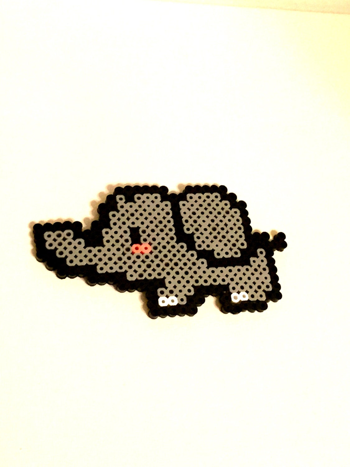 Items similar to Small Cute Cartoon Elephant Perler Bead on Etsy