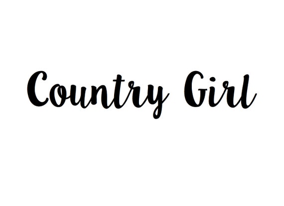 Country Girl Stencil by LightfootStencils on Etsy