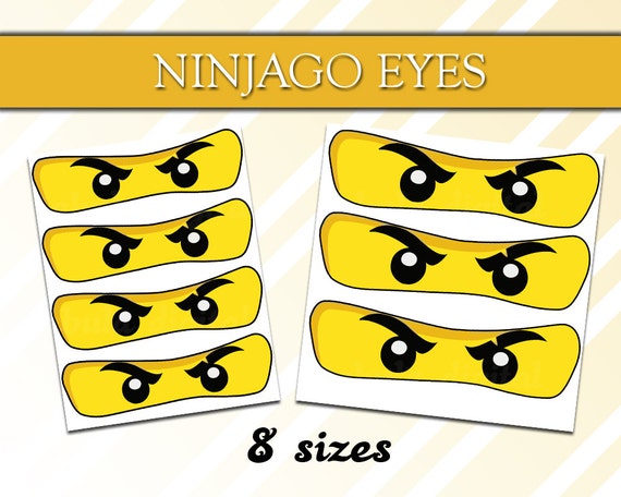 Download Ninjago Eyes Digital Party Supplies Ninjago by TabulaDigitals