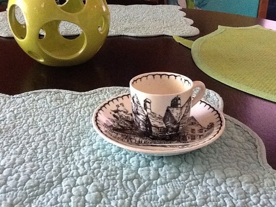 miniature cup and saucer set