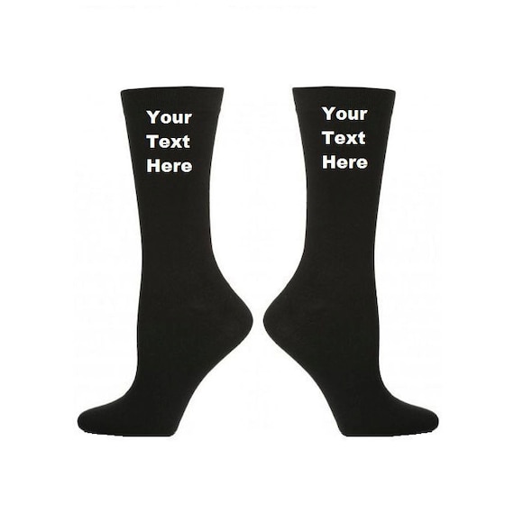 Personalised Socks Any Text Personalized Text In Lots of