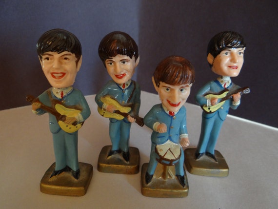 Vintage Beatles Cake Toppers