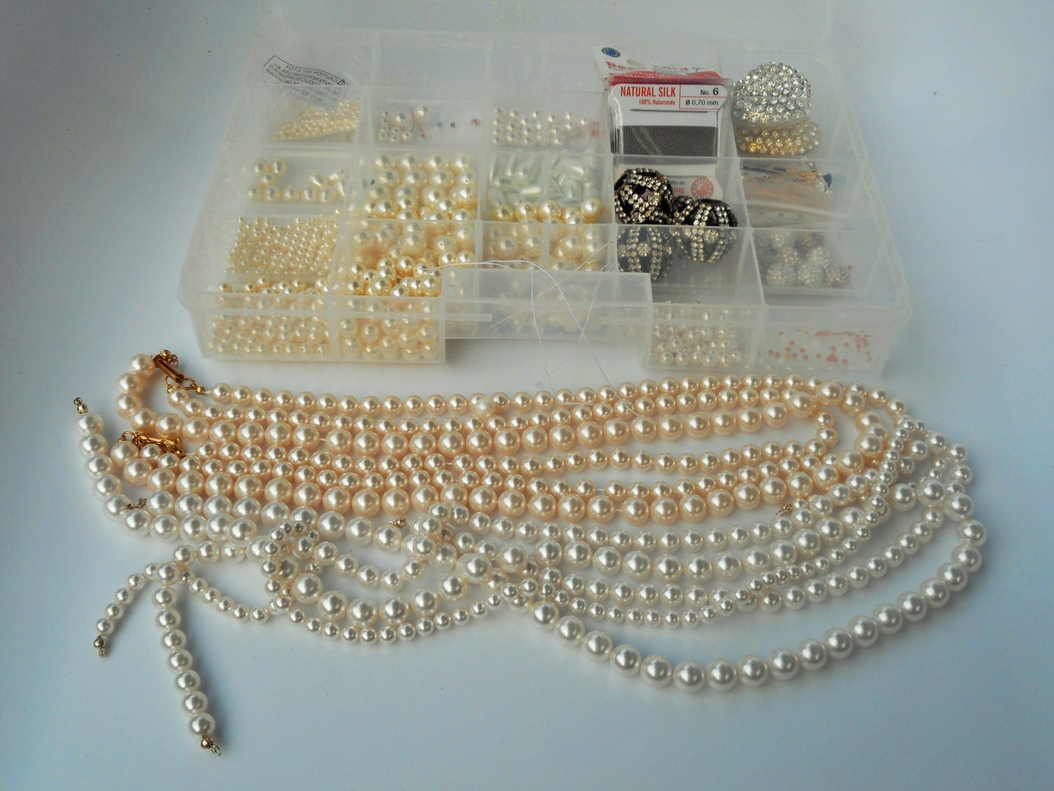 Pearl Jewelry Making Kit Pearl Beads Swarovski Crystal   Il Fullxfull.799430853 961i 