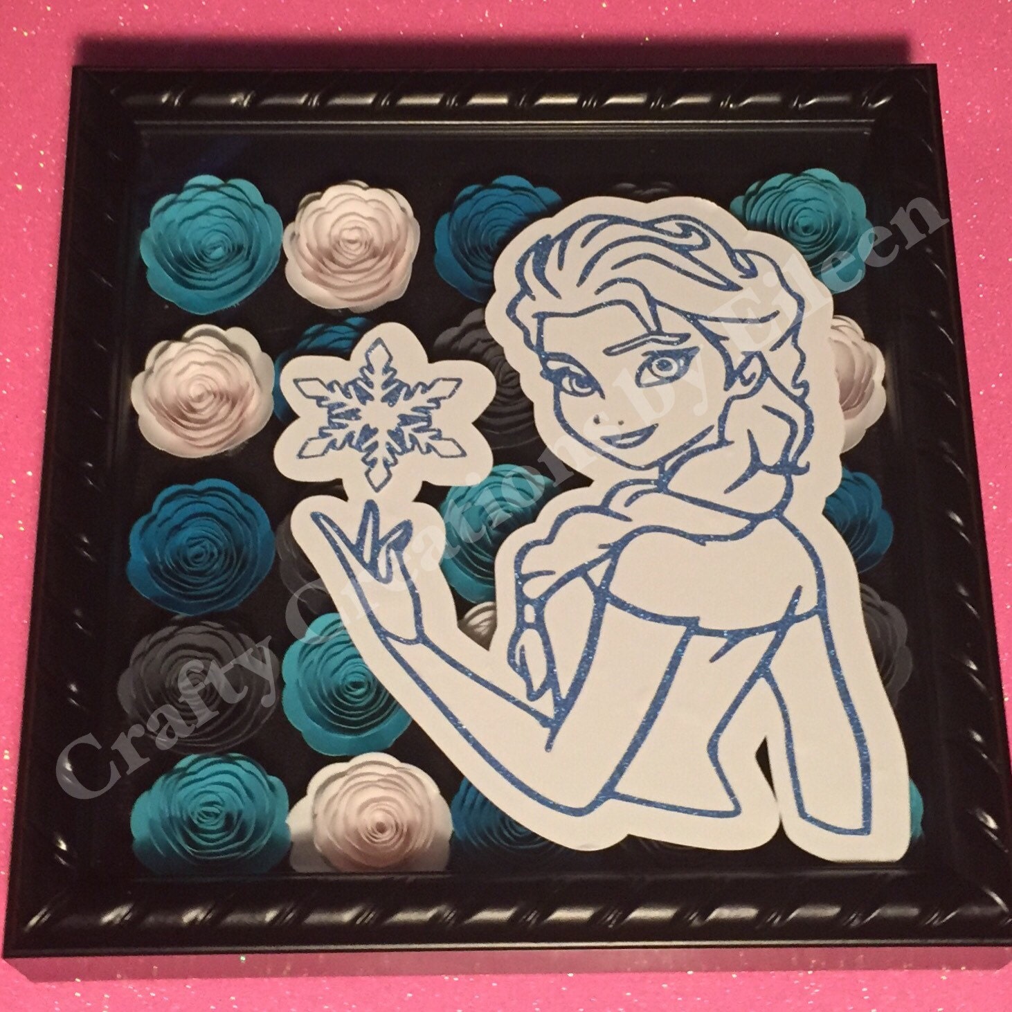 8x8 Personalized shadow boxes WITH or WITHOUT rolled