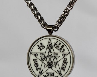 TETRAGRAMMATON TALISMAN amulet wicca high quality stainless steel with chain