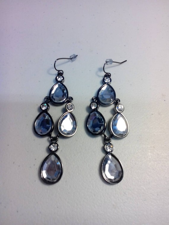 Lia Sophia crystal dangle earrings