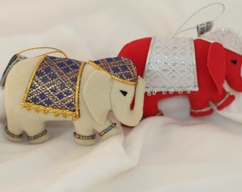 Siam Elephant Ornament