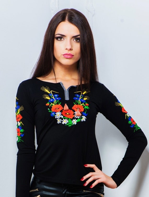 Amazing beauty Ukrainian Embroidered T-shirt by UkrArtPatriot