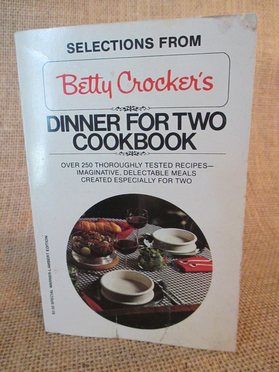 Vintage Betty Crocker's Dinner for Two Cookbook