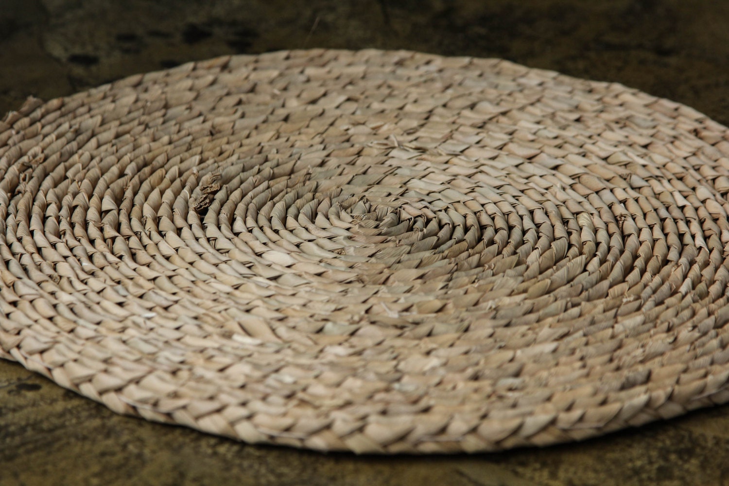 Rustic straw table mat/tea set mat/gift for