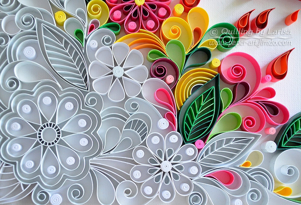 Quilling Quilling wall art Quilling art by QuillingbyLarisa