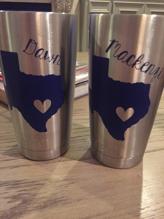 Personalized Texas YETI Cup Personalized Texas YETI Cup
