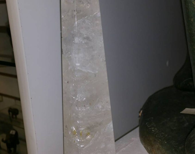 Quartz Obelisk Large 9-10 inches tall- from Brazil Quartz Crystal \ Crystal Quartz \ Healing Crystals \ Reiki \ Quartz Point \ Obelisk \ raw
