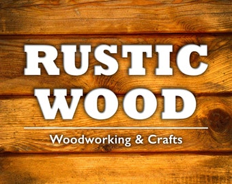 RUSTIC WOOD Etsy Cover Photo, Shop Icon, Shop Banner personalized with your shop name • Premade Shop Banner, Banner Set, Woodworking Banner