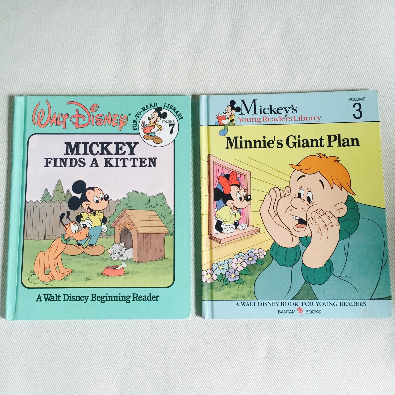 Vintage Children's Books Walt Disney Minnie Mouse and