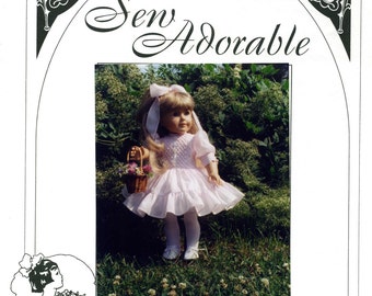 Sew Adorable 18" American Girl Doll Clothes Pattern, American made, Party Pearls