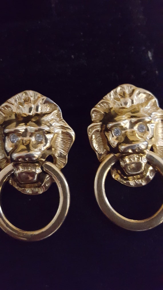 KJL For Avon Lion Head Door Knocker Piercing by MaggieMemoryBox