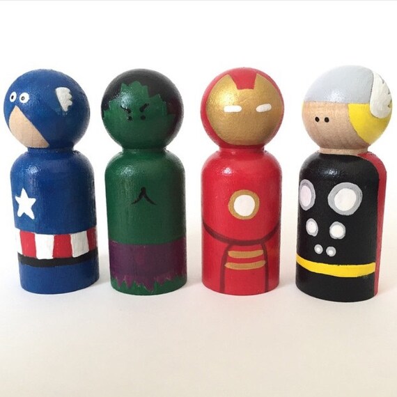 avengers peg clothes Inspired Items Toys Avengers to Dolls similar  Peg Peg