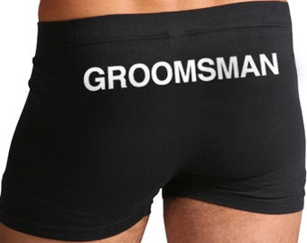 Bestman boxers underwear by Weddingsocksandunder on Etsy