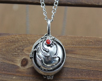 The Vampire Diaries jewelry herba verbenae locket antique necklace vintage style gift idea Christmas jewelry C477L_S