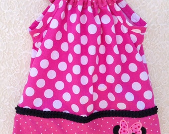 Minnie Pillowcase Dress, Red Pillowcase Dress, Pink Pillowcase Dress, Girls Dress, Toddler Dress, Disney Dress