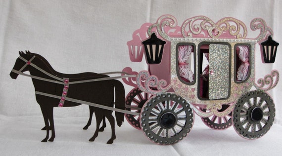 Download Princess Carriage and Horses SVG cutting file