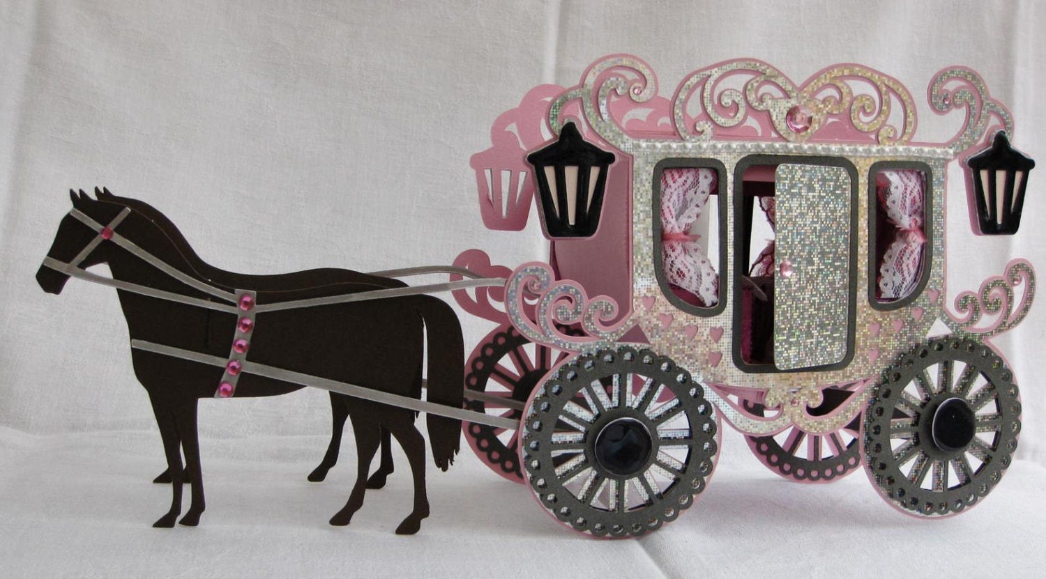 Princess Carriage and Horses SVG cutting file
