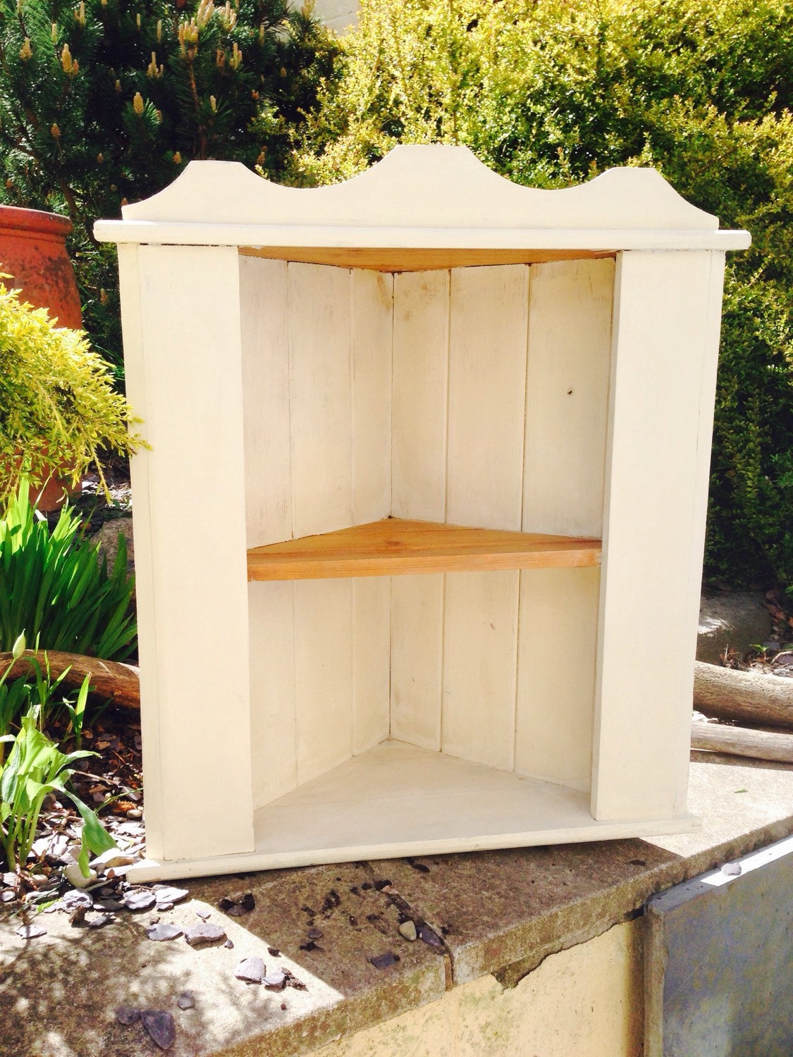 Solid Vintage Shelving Pine Country Style Kitchen Hanging Display