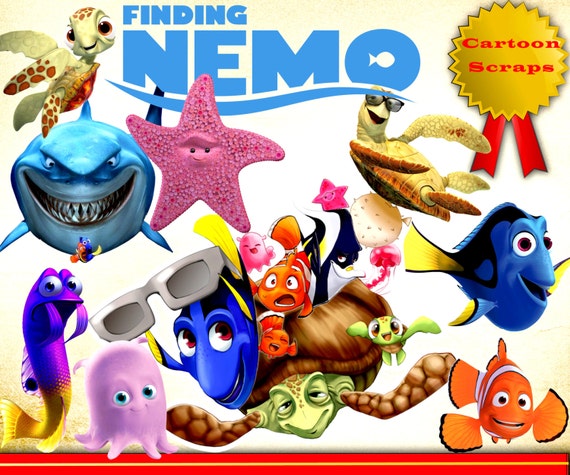36 Finding Nemo Clipart PNG Disney Finding Nemo by Cartoonscraps