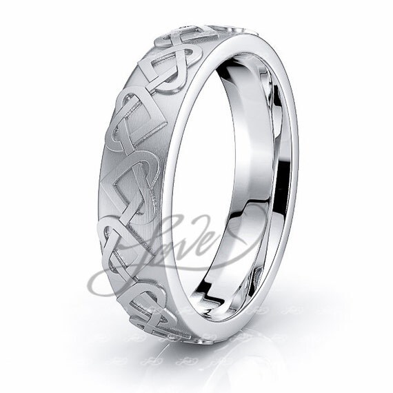 10k irish and celtic wedding rings