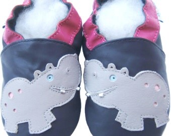 Soft Sole Baby Shoes Free Shipping Infant Toddler Kids Children Boy Gift Jinwood Hippo Navy Shoes
