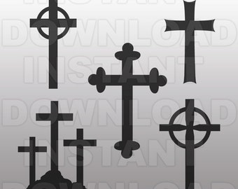 Crosses SVG File Cutting Template-Clip Art for Commercial and Personal Use-vector art file for Cricut,SCAL,Cameo, Sizzix, Pazzles,Decal