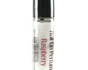 Sale - Raspberry Perfume Oil - Coconut Oil Perfume Roller - Alcohol Free - Travel Size - Purse Sized - Raspberry Roll On Perfume